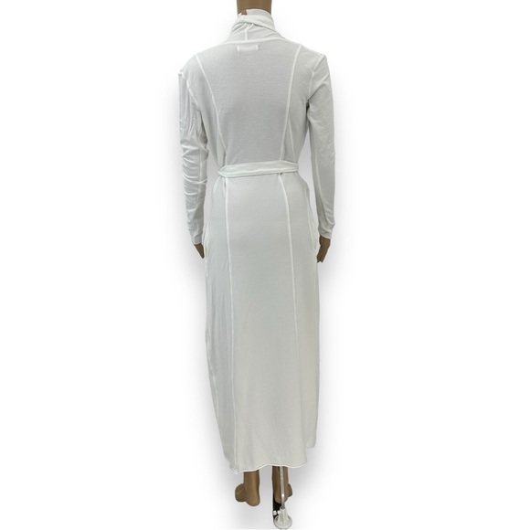 Lunya The Robe Stretch Pima Cotton & Modal Rob White Long Size XS / S Small - Picture 9 of 13